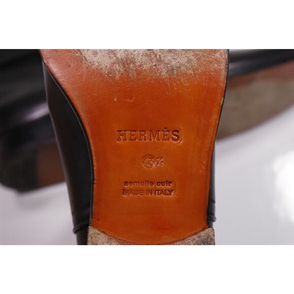 Hermes Mens Black Jodphur Leather Boots Eu 43.5 - US 10.5 +Box - Picture 11 of 12